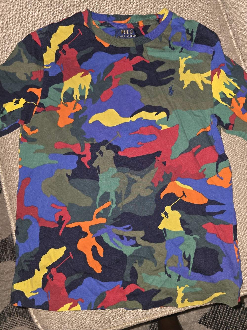 Polo by Ralph Lauren Multicolor Camo Crewneck Tee